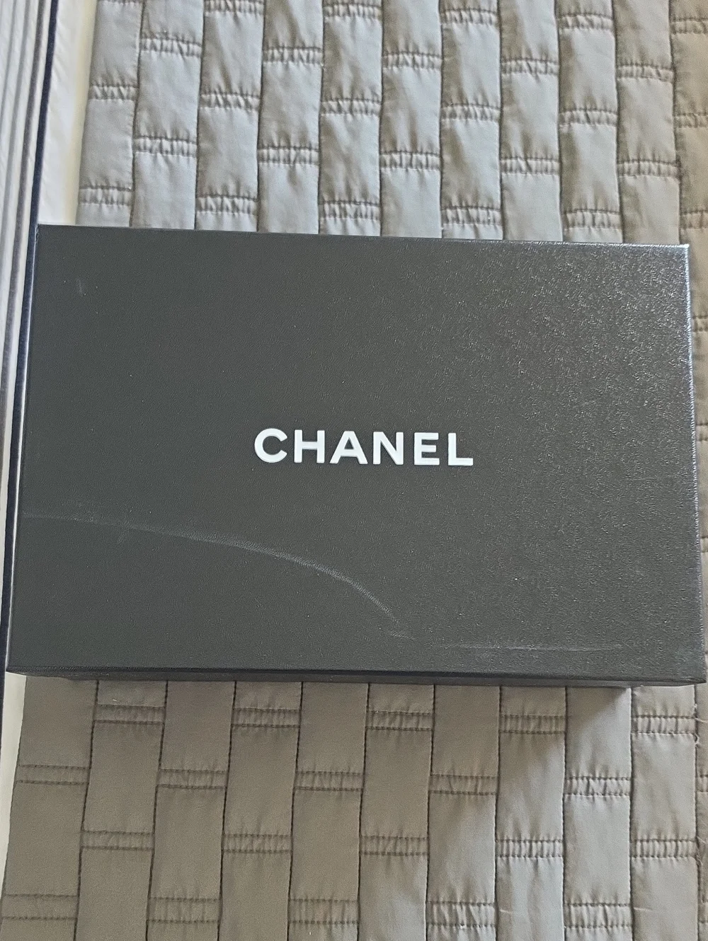 CHANEL Black Men's Accessory Box with White Logo